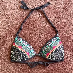 Colorful Bikini Push-up Bikini Top with Braided Straps